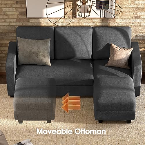 JUMMICO Convertible Sectional Sofa