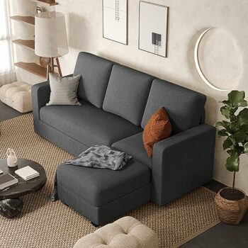 JUMMICO Convertible Sectional Sofa
