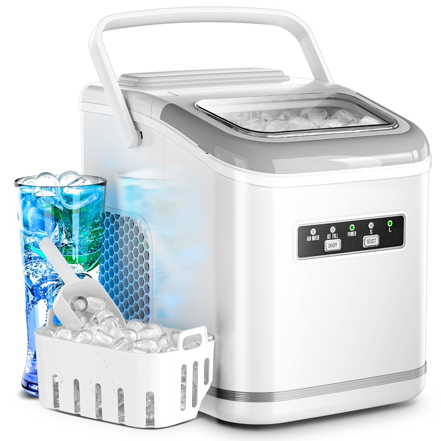 Kismile Ice Makers Countertop Review: Your Ultimate Portable Ice Companion 1 Product Image
