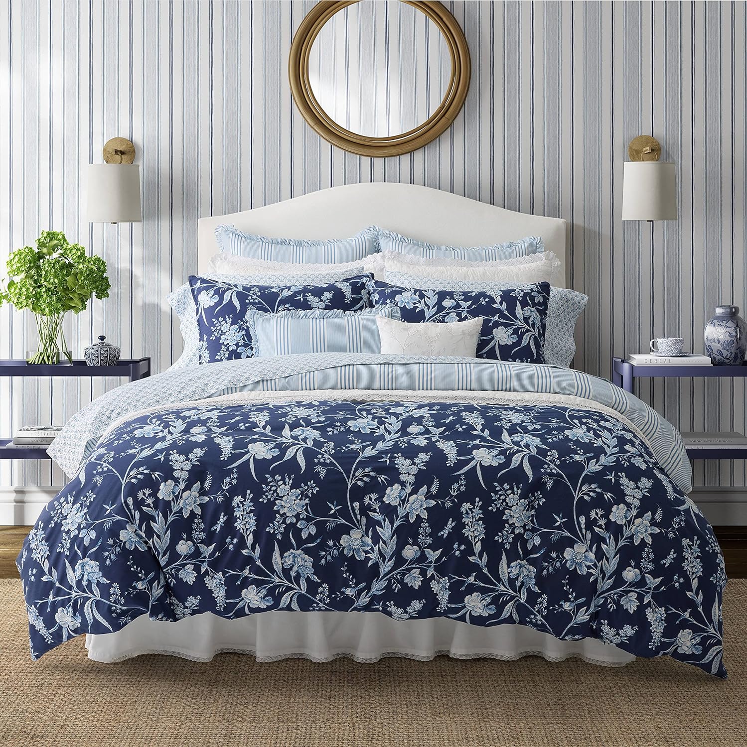 Explore the Elegance of the Laura Ashley King Comforter Set 1 Product Image