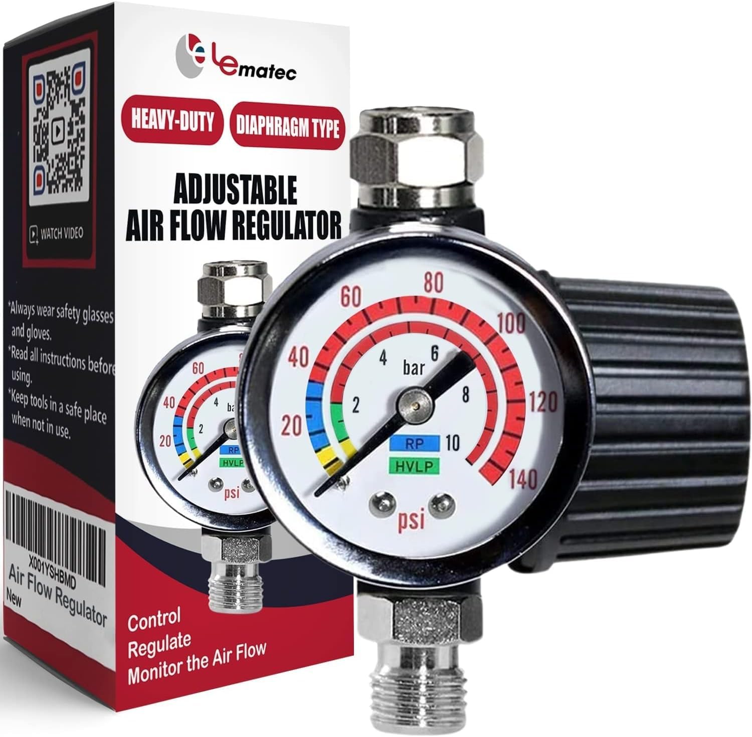 Enhancing Air Tool Efficiency with LE LEMATEC Spray Gun Regulator 1 Product Image