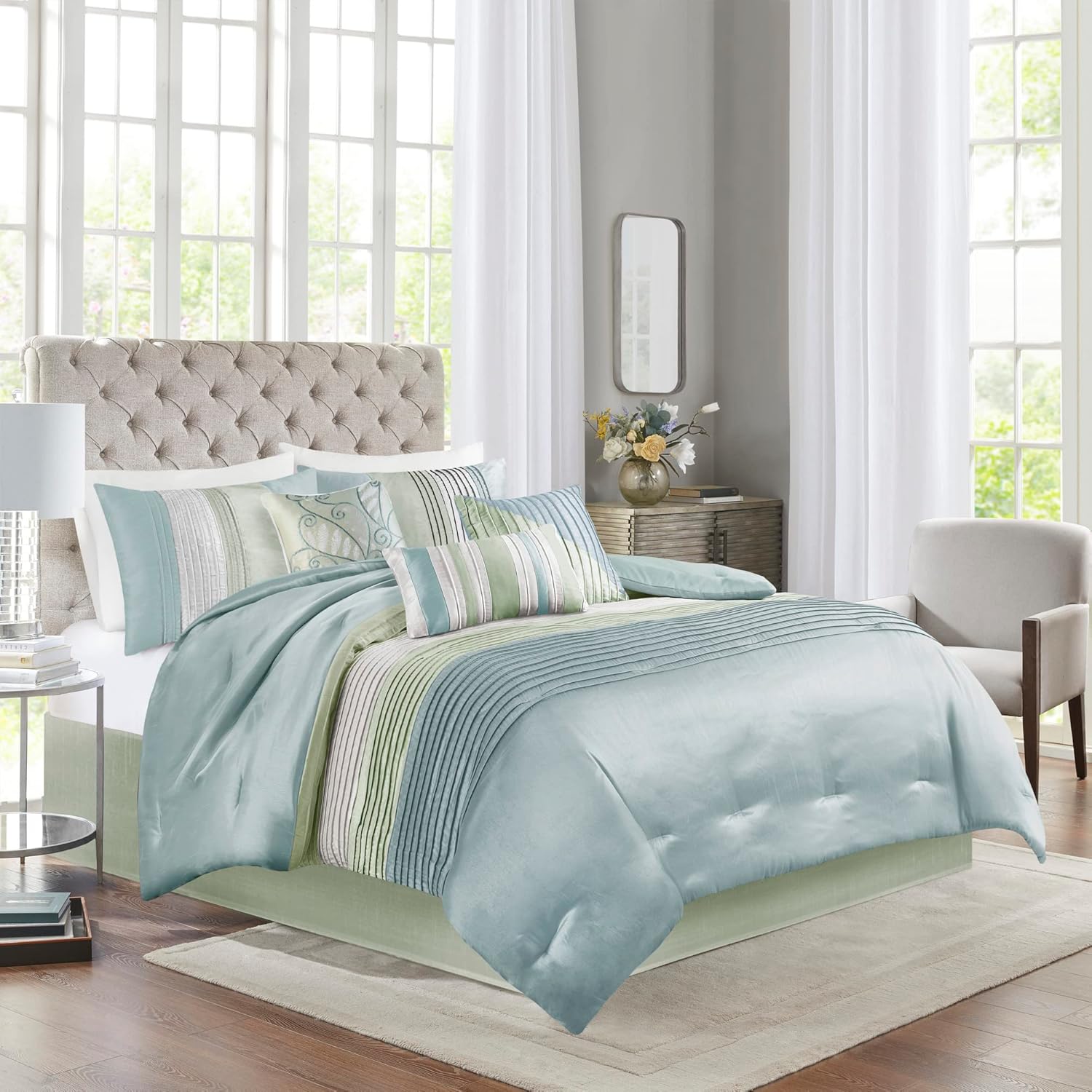 Madison Park Amherst Faux Silk Comforter Set Review 1 Product Image