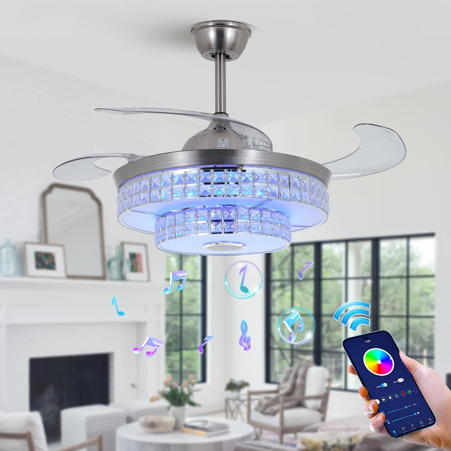 Illuminate Your Space: A Comprehensive Review of the 42" Smart Ceiling Fan with Lights and Remote 1 Product Image