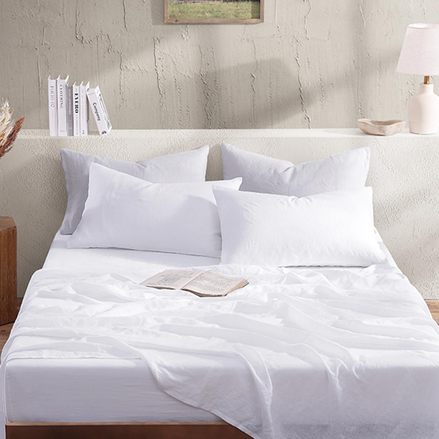 Experience the Comfort of Organic Linen Sheets 1 Product Image
