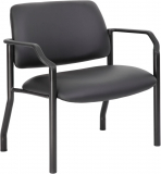 In-Depth Review of the Boss Vinyl Chair in Black Finish