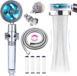 Experience the Ultimate Shower with CWPW High Pressure Handheld Turbo Fan Shower Head