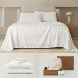 Discover the Comfort of Double Stitch by Bedsure Cotton Tencel Sheet Set