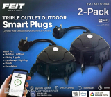 Unleashing Outdoor Convenience with Feit Electric Triple Outlet Smart Plugs