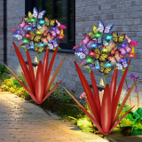 Illuminate Your Garden with Homight Solar Agave Butterfly Garden Lights