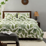 Transform Your Bedroom with the HORIMOTE HOME Tropical Plants Quilt Set