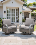 HUMMUH Patio Swivel Glider Outdoor Chair Review