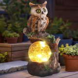 Illuminate Your Garden with the YHSOLAR Owl Statue
