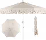 JONATHAN Y UMB1002C Tracy 9 ft Classic MidCentury Scalloped Fringe Market Patio Umbrella Review