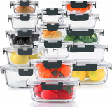 KOMUEE 30 Pieces Glass Food Storage Container Set Review