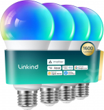 Illuminate Your Space with Linkind Matter Smart RGBTW Bulbs