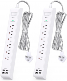 Mifaso 2 Pack Power Strip Surge Protector Review