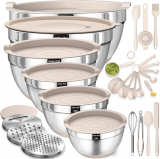 The Ultimate Mixing Bowl Set Review: Umite Chef’s 26PCS Stainless Steel Collection