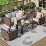 Experience Outdoor Relaxation with the MIXPATIO 4 Pieces Patio Furniture Set