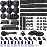 Organize Your Space with N NOROCME 192 PCS Cable Management Kit