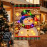 Transform Your Holiday Decor with the Qunlight Lighted Winter Garden Flag