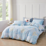 Transform Your Bedroom with the SAPHREAS Luxury Tropical Leaf Printed Duvet Cover Set