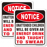 Unattended Children Sign: A Fun and Practical Warning for Every Home