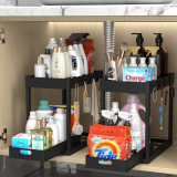 Optimize Your Space with the 2PC Under Sink Organizer Rack