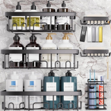 Transform Your Bathroom Experience with Veken Adhesive Shower Caddy 6-Pack