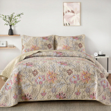 A Comprehensive Review of the WONGS BEDDING Floral Quilt Set King Size
