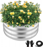 Enhance Your Gardening Experience with the ZXZYHFTY Round Galvanized Raised Garden Bed
